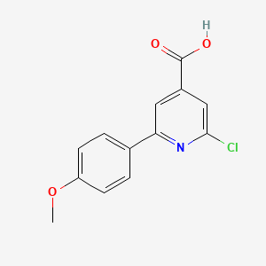 molecular formula C13H10ClNO3 B13865054 2-Chloro-6-(4-methoxyphenyl)pyridine-4-carboxylic acid 