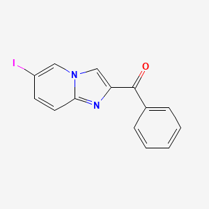 molecular formula C14H9IN2O B13865077 (6-Iodoimidazo[1,2-a]pyridin-2-yl)(phenyl)methanone 