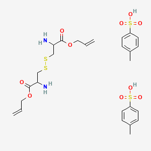 molecular formula C26H36N2O10S4 B13865087 (H-Cys-allyl ester) 2 p-tosylate 