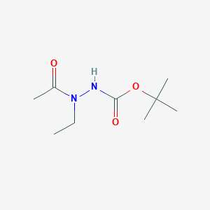 molecular formula C9H18N2O3 B13865162 tert-butyl N-[acetyl(ethyl)amino]carbamate 