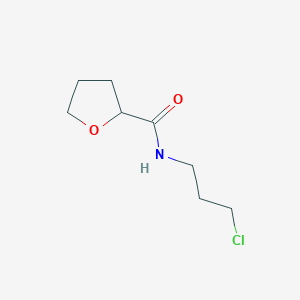 molecular formula C8H14ClNO2 B13865170 N-(3-chloropropyl)oxolane-2-carboxamide 