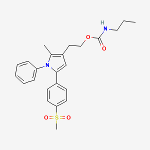 2-[2-methyl-5-(4-methylsulfonylphenyl)-1-phenylpyrrol-3-yl]ethyl N-propylcarbamate