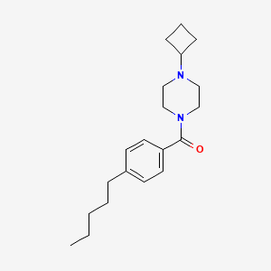 (4-Cyclobutylpiperazin-1-yl)-(4-pentylphenyl)methanone