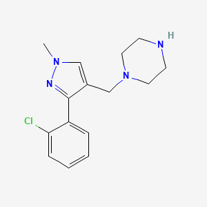 1-[[3-(2-chlorophenyl)-1-methyl-1H-pyrazol-4-yl]methyl]piperazine