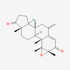 (1S,2R,3R,5R,11R,12S,16S)-2,3,5,16-tetramethyl-9-methylidene-4-oxapentacyclo[9.7.0.02,8.03,5.012,16]octadec-7-ene-6,15-dione