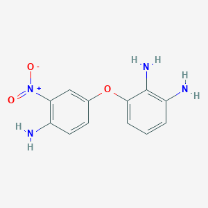 molecular formula C12H12N4O3 B13865261 3-(4-Amino-3-nitrophenoxy)benzene-1,2-diamine 