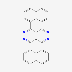 molecular formula C26H12N4 B13865266 12,13,25,26-tetrazaoctacyclo[12.12.2.12,6.115,19.011,27.024,28.010,30.023,29]triaconta-1(26),2,4,6(30),7,9,11,13,15,17,19(29),20,22,24,27-pentadecaene 