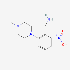 [2-(4-Methylpiperazin-1-yl)-6-nitrophenyl]methanamine