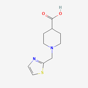 B1386530 1-(1,3-Thiazol-2-ylmethyl)piperidine-4-carboxylic acid CAS No. 1086380-54-2