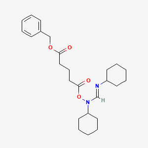 1-O-benzyl 5-O-[cyclohexyl(cyclohexyliminomethyl)amino] pentanedioate