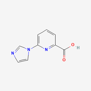 molecular formula C9H7N3O2 B1386537 6-(1H-咪唑-1-基)吡啶-2-羧酸 CAS No. 1083402-25-8