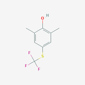 molecular formula C9H9F3OS B138654 2,6-Dimethyl-4-(trifluoromethylthio)phenol CAS No. 129644-69-5