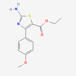 B1386549 Ethyl 2-amino-4-(4-methoxyphenyl)-1,3-thiazole-5-carboxylate CAS No. 380626-32-4