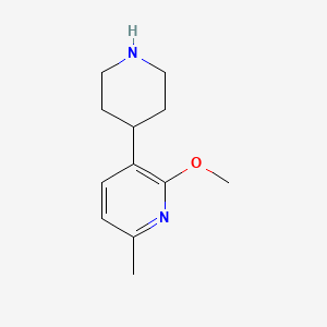 2-Methoxy-6-methyl-3-piperidin-4-ylpyridine