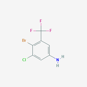 4-Bromo-3-chloro-5-(trifluoromethyl)aniline