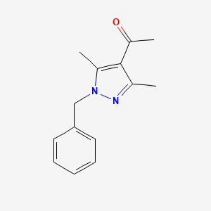 molecular formula C14H16N2O B1386555 1-(1-Benzyl-3,5-dimethyl-1H-pyrazol-4-yl)ethanone CAS No. 40570-80-7