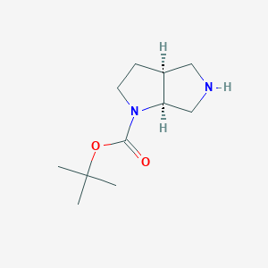 molecular formula C11H20N2O2 B1386557 Tert-butyl (3AS,6AS)-hexahydropyrrolo[3,4-B]pyrrole-1(2H)-carboxylate CAS No. 370880-16-3
