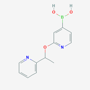 (2-(1-(Pyridin-2-yl)ethoxy)pyridin-4-yl)boronic acid