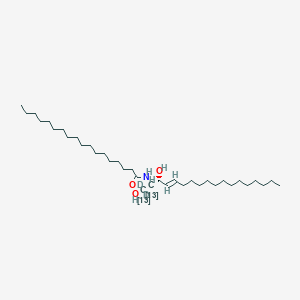 molecular formula C36H71NO3 B13865585 C18 Ceramide-13C2,D2 