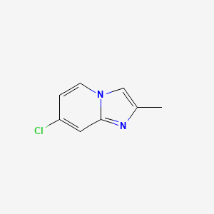 molecular formula C8H7ClN2 B1386575 7-氯-2-甲基咪唑并[1,2-a]吡啶 CAS No. 1086376-53-5