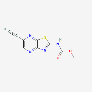 Ethyl (6-ethynyl[1,3]thiazolo[4,5-b]pyrazin-2-yl)carbamate