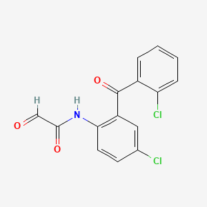 N-(4-chloro-2-(2-chlorobenzoyl)phenyl)-2-oxoacetamide