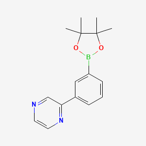 2-(3-(4,4,5,5-Tetramethyl-1,3,2-dioxaborolan-2-yl)phenyl)pyrazine