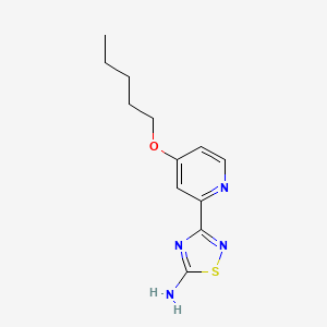 3-(4-(Pentyloxy)pyridin-2-yl)-1,2,4-thiadiazol-5-amine