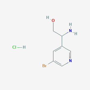 2-Amino-2-(5-bromopyridin-3-yl)ethanol;hydrochloride