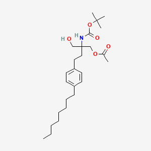 2-((tert-Butoxycarbonyl)amino)-2-(hydroxymethyl)-4-(4-octylphenyl)butyl Acetate