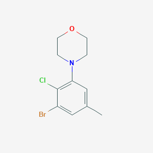 4-(3-Bromo-2-chloro-5-methylphenyl)morpholine