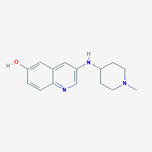 3-[(1-Methylpiperidin-4-yl)amino]quinolin-6-ol