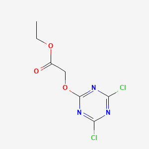 Ethyl [(4,6-dichloro-1,3,5-triazin-2-yl)oxy]acetate