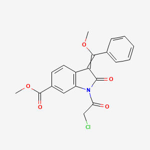 (Z)-Methyl 1-(2-Chloroacetyl)-3-(Methoxy(Phenyl)Methylene)-2-Oxoindoline-6-Carboxylate