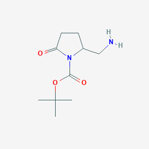 Tert-butyl 2-(aminomethyl)-5-oxopyrrolidine-1-carboxylate