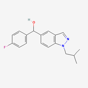 1h-Indazole-5-methanol,a-(4-fluorophenyl)-1-(2-methylpropyl)-