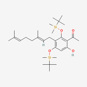 (E)-1-(2,4-bis((tert-Butyldimethylsilyl)oxy)-3-(3,7-dimethylocta-2,6-dien-1-yl) Phloracetophenone