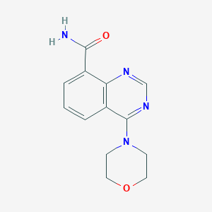 molecular formula C13H14N4O2 B13865964 4-Morpholin-4-ylquinazoline-8-carboxamide 