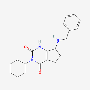 7-(benzylamino)-3-cyclohexyl-6,7-dihydro-1H-cyclopenta[d]pyrimidine-2,4(3H,5H)-dione