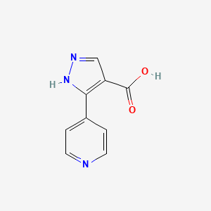 molecular formula C9H7N3O2 B1386604 3-(吡啶-4-基)-1H-吡唑-4-羧酸 CAS No. 911462-25-4