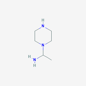 molecular formula C6H15N3 B138661 1-(Piperazin-1-yl)ethanamine CAS No. 141656-32-8