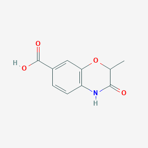 molecular formula C10H9NO4 B1386626 2-methyl-3-oxo-3,4-dihydro-2H-1,4-benzoxazine-7-carboxylic acid CAS No. 1092352-41-4