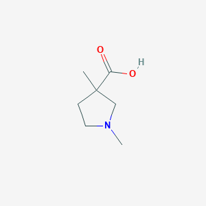 molecular formula C7H13NO2 B1386633 1,3-Dimethylpyrrolidine-3-carboxylic acid CAS No. 912771-28-9