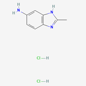 molecular formula C8H11Cl2N3 B1386639 2-Methyl-1H-benzo[d]imidazol-5-amine dihydrochloride CAS No. 23291-87-4