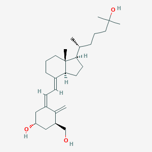 molecular formula C28H46O3 B138664 (1S)-25-hydroxy-1-(hydroxymethyl)vitamin D3/(1S)-25-hydroxy-1-(hydroxymethyl)cholecalciferol CAS No. 142508-67-6