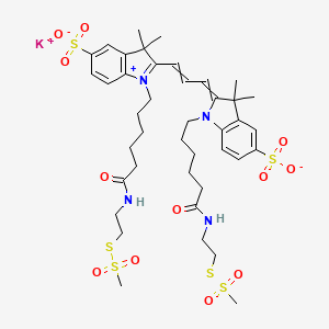 molecular formula C41H57KN4O12S6 B13866401 Cyanine 3 Bisfunctional MTSEA Dye, Potassium Salt 