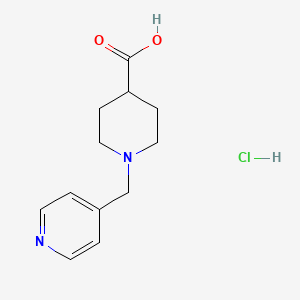 molecular formula C12H17ClN2O2 B1386642 1-(Pyridin-4-ylmethyl)piperidine-4-carboxylic acid hydrochloride CAS No. 1171413-31-2