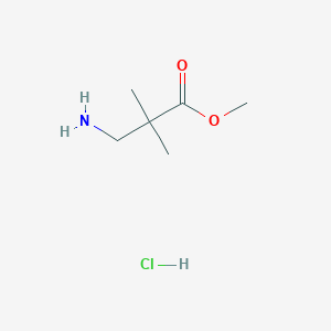 molecular formula C6H14ClNO2 B1386662 3-氨基-2,2-二甲基丙酸甲酯盐酸盐 CAS No. 177269-37-3