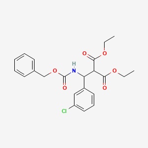 Diethyl 2-[{[(benzyloxy)carbonyl]amino}(3-chlorophenyl)methyl]malonate