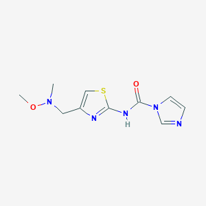 molecular formula C10H13N5O2S B1386691 Imidazole-1-carboxylic acid {4-[(methoxy-methyl-amino)-methyl]-thiazol-2-yl}-amide CAS No. 1100350-48-8